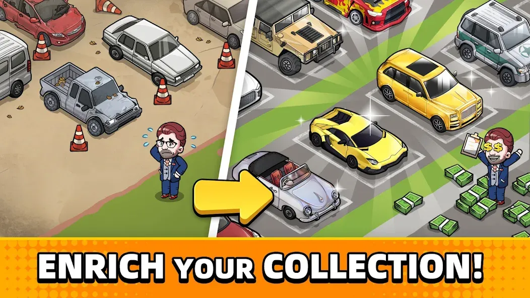 Used Car Tycoon Game (Юзед Кар Тайкун Гейм) [МОД: Много денег, Монет и Все открыто] Screenshot 5