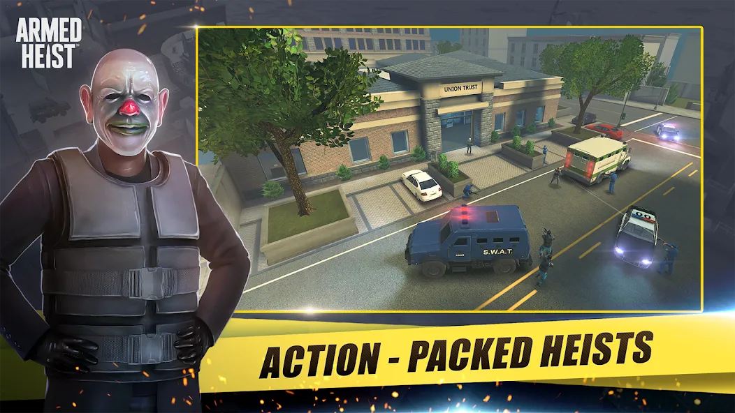Armed Heist: Shooting gun game (Армед Хейст) [МОД: Много денег, Монет и Все открыто] Screenshot 1