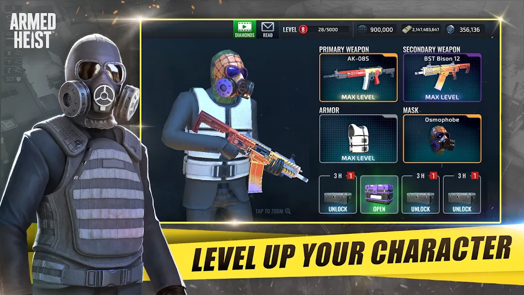 Armed Heist: Shooting gun game (Армед Хейст) [МОД: Много денег, Монет и Все открыто] Screenshot 5