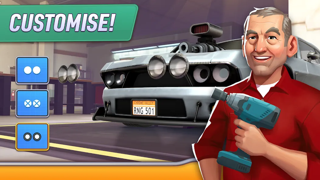 Chrome Valley Customs (Хромовая долина кастомс) [МОД: Деньги, Монеты и Меню MOD] Screenshot 4