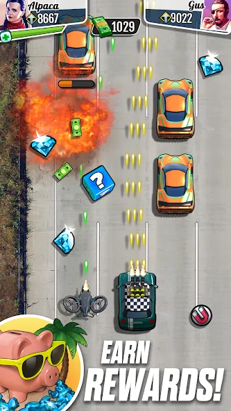 Fastlane: Road to Revenge (Фастлейн) [МОД: Много денег, Монет и Все открыто] Screenshot 2