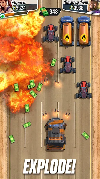 Fastlane: Road to Revenge (Фастлейн) [МОД: Много денег, Монет и Все открыто] Screenshot 4
