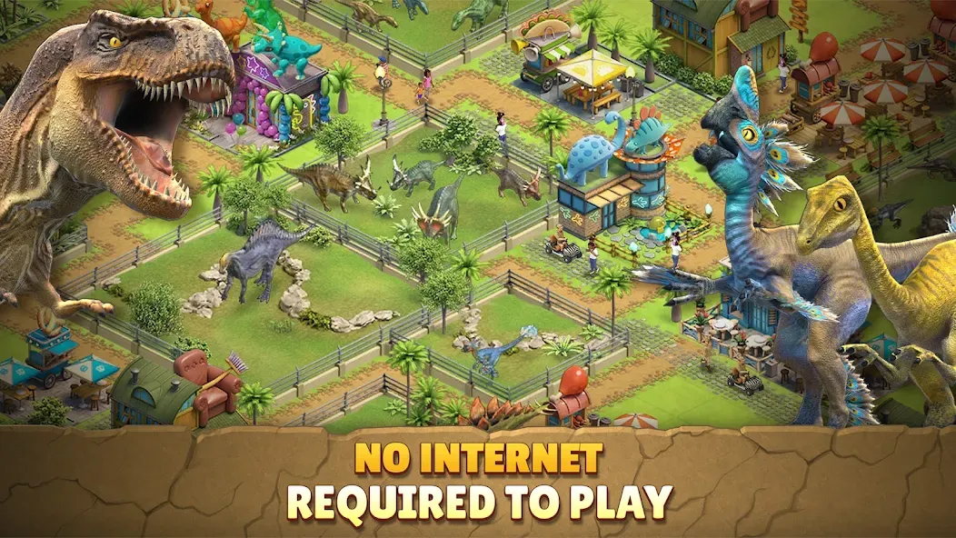 Jurassic Dinosaur: Dino Game (Динозавры юрского периода) [МОД: Меню, Бесконечные монеты и Открытые уровни] Screenshot 2