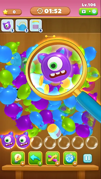 Match Triple Balloon (Матч Тройной Шарик) [МОД: Все открыто, Дополнительные деньги и Меню MOD] Screenshot 3
