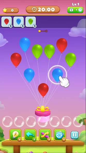 Match Triple Balloon (Матч Тройной Шарик) [МОД: Все открыто, Дополнительные деньги и Меню MOD] Screenshot 4