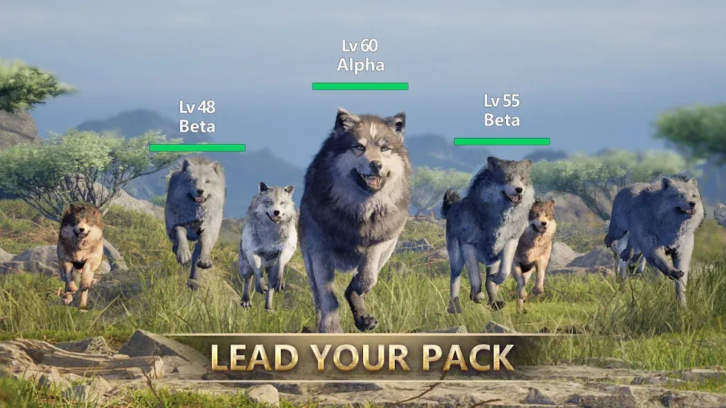 Wolf Game: Wild Animal Wars (Вулф Гейм) [МОД: Меню, Бесконечные монеты и Открытые уровни] Screenshot 4
