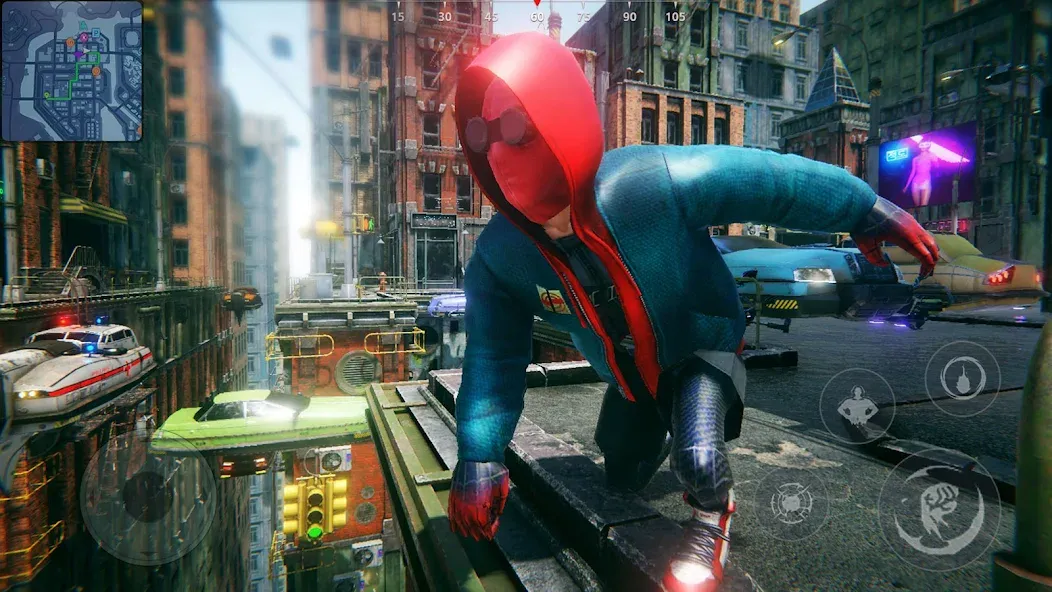 Super city Hero:Spider Game (Супер город Герой) [МОД: Бесконечные деньги, Монеты и Мега MOD] Screenshot 1