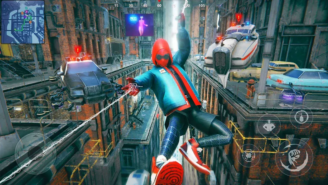 Super city Hero:Spider Game (Супер город Герой) [МОД: Бесконечные деньги, Монеты и Мега MOD] Screenshot 4
