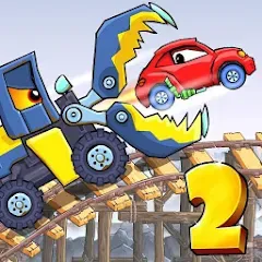 Скачать Car Eats Car 2 - Racing Game (Кар Еатс Кар 2) [МОД: Деньги, Монеты и Меню MOD] | Взлом Car Eats Car 2 - Racing Game на Андроид