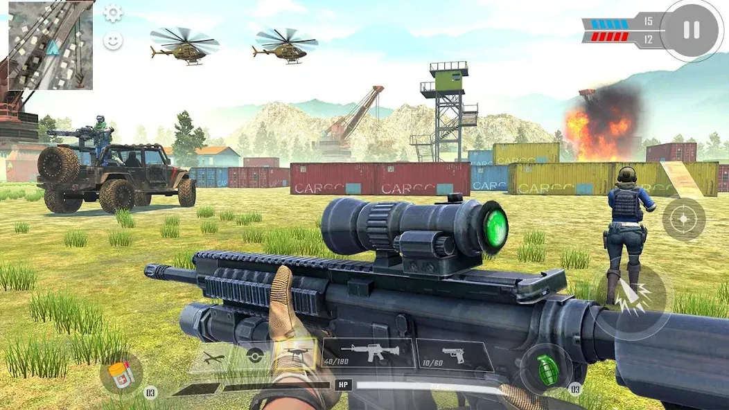 Commando War Army Game Offline [МОД: Деньги, Монеты и Меню MOD] Screenshot 4