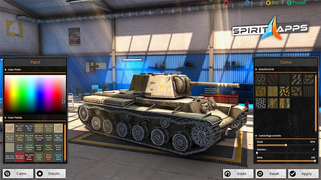 World Tanks War: Offline Games (Танковые военные машины Блиц) [МОД: Много монет, Открытые уровни и Мега MOD] Screenshot 4