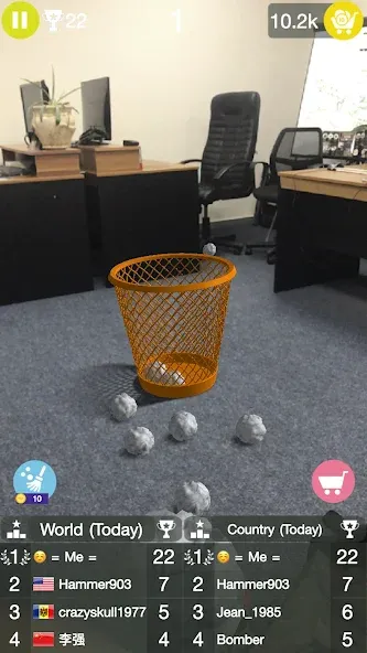 Paper Bin AR (Папер Бин) [МОД: Все открыто, Дополнительные деньги и Меню MOD] Screenshot 1
