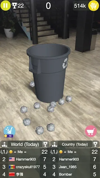 Paper Bin AR (Папер Бин) [МОД: Все открыто, Дополнительные деньги и Меню MOD] Screenshot 2
