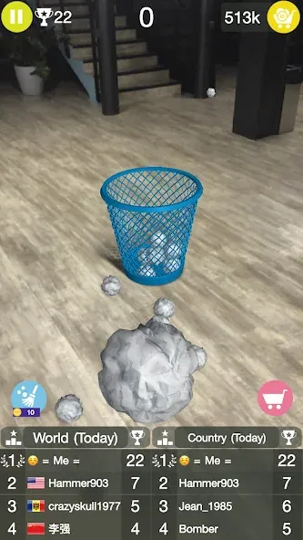 Paper Bin AR (Папер Бин) [МОД: Все открыто, Дополнительные деньги и Меню MOD] Screenshot 4