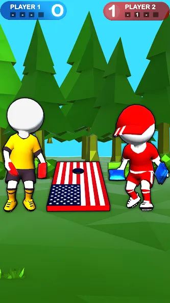Cornhole League - Board Games (Корнхол Лига) [МОД: Много монет, Открытые уровни и Мега MOD] Screenshot 1