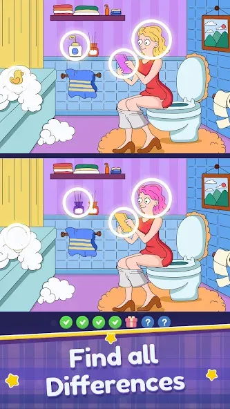 Find Differences: Spot Fun [МОД: Деньги, Монеты и Меню MOD] Screenshot 1