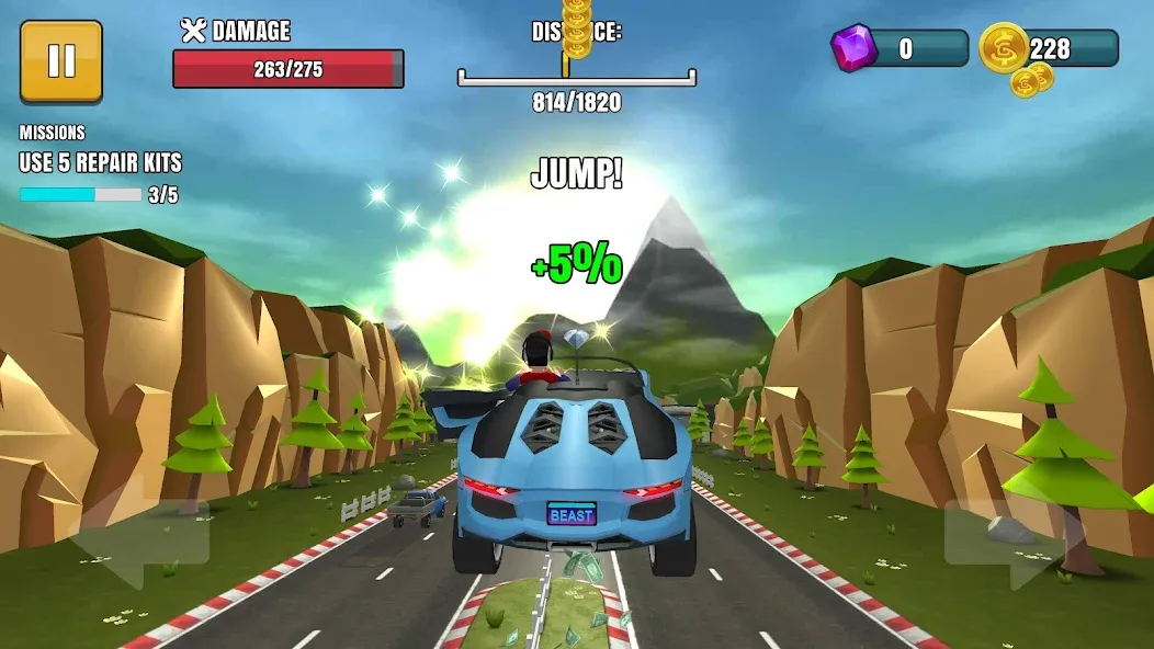 Faily Brakes 2: Car Crash Game (Фэйли Брейкс 2) [МОД: Бесконечные деньги, Монеты и Мега MOD] Screenshot 4