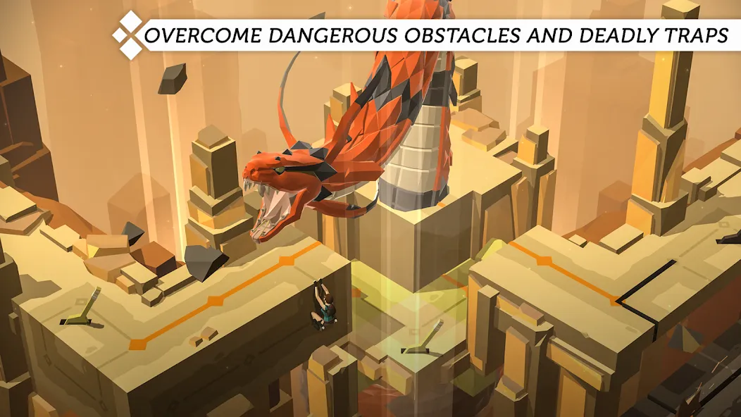 Lara Croft GO (Лара Крофт ГО) [МОД: Меню, Бесконечные монеты и Открытые уровни] Screenshot 4