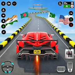 Скачать GT Car Stunt : Ramp Car Stunts (ДжиТи Кар Стант) [МОД: Бесконечные деньги, Монеты и Мега MOD] | Взлом GT Car Stunt : Ramp Car Stunts на Андроид