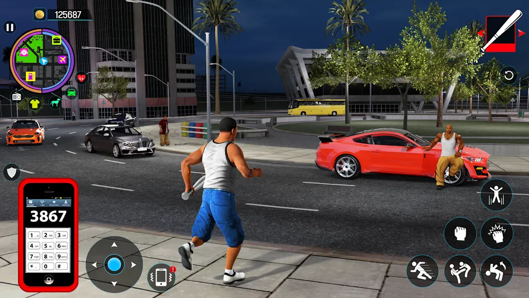 Gangster Mafia City Crime Game [МОД: Деньги, Монеты и Меню MOD] Screenshot 2
