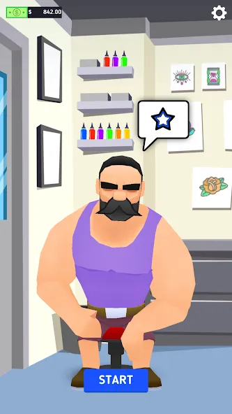 Ink Inc. - Tattoo Drawing [МОД: Много денег, Монет и Все открыто] Screenshot 1