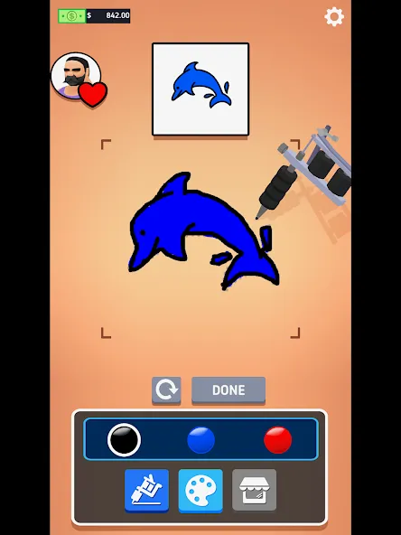 Ink Inc. - Tattoo Drawing [МОД: Много денег, Монет и Все открыто] Screenshot 5