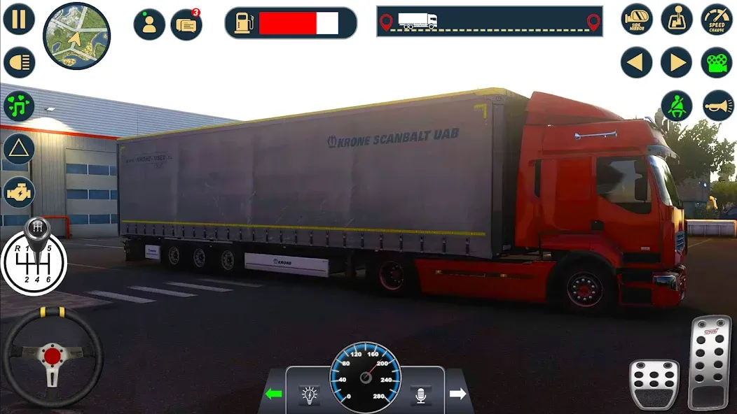 Euro Cargo Truck Simulator 3D [МОД: Все открыто, Дополнительные деньги и Меню MOD] Screenshot 1