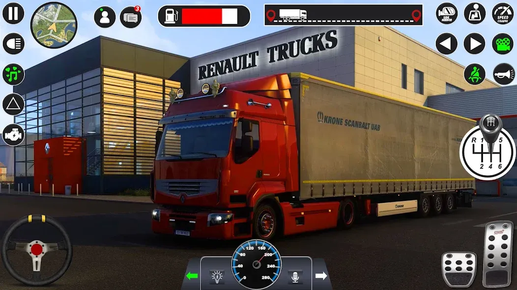 Euro Cargo Truck Simulator 3D [МОД: Все открыто, Дополнительные деньги и Меню MOD] Screenshot 3