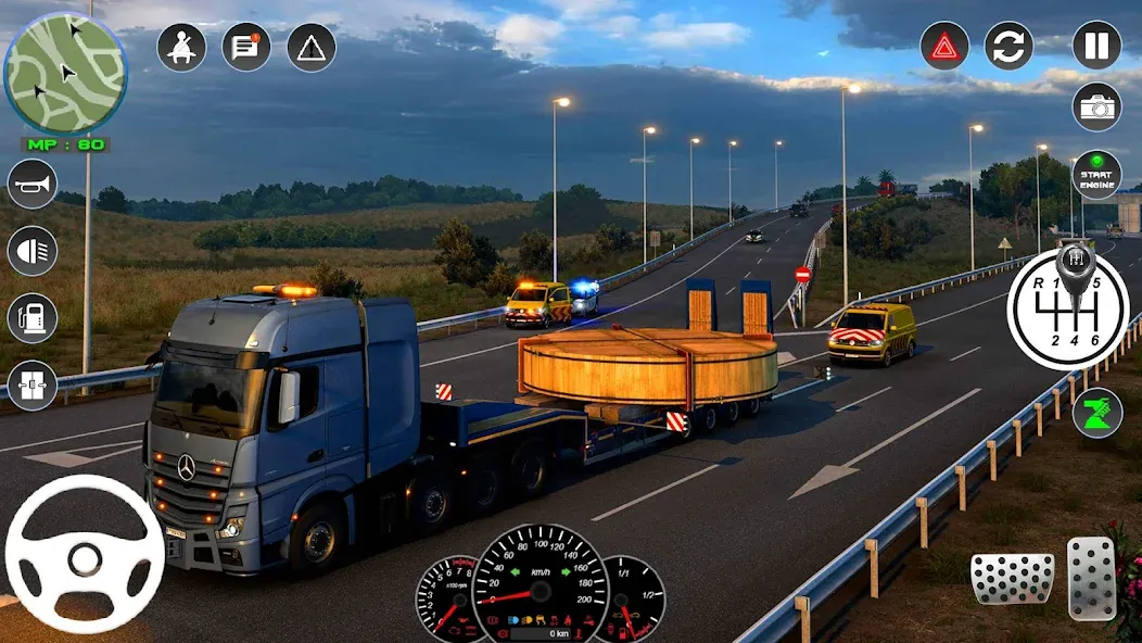 Euro Cargo Truck Simulator 3D [МОД: Все открыто, Дополнительные деньги и Меню MOD] Screenshot 4