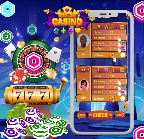 Robux For Robux , Casino Robux [МОД: Много монет, Открытые уровни и Мега MOD] Screenshot 5