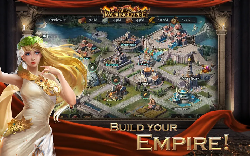 Age of Warring Empire (Эйдж оф Варринг Импайр) [МОД: Много монет, Открытые уровни и Мега MOD] Screenshot 2