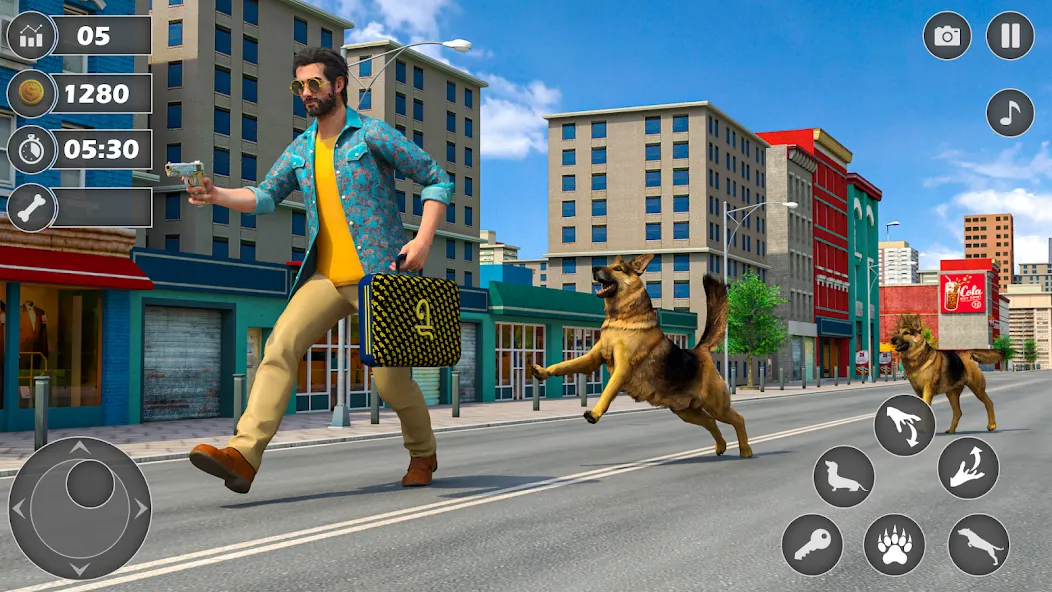 Dog Simulator Dog Game (Армейский симулятор собаки) [МОД: Деньги, Монеты и Меню MOD] Screenshot 2