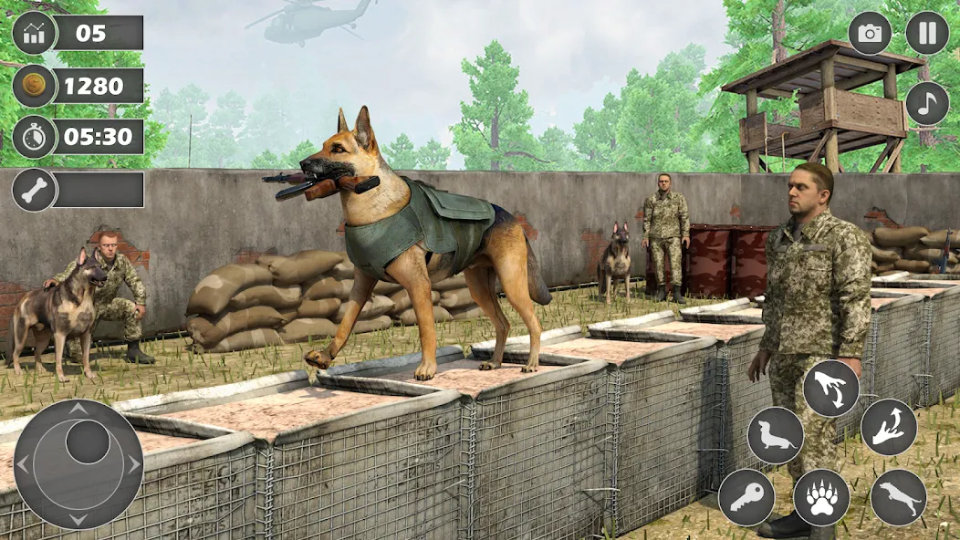 Dog Simulator Dog Game (Армейский симулятор собаки) [МОД: Деньги, Монеты и Меню MOD] Screenshot 5