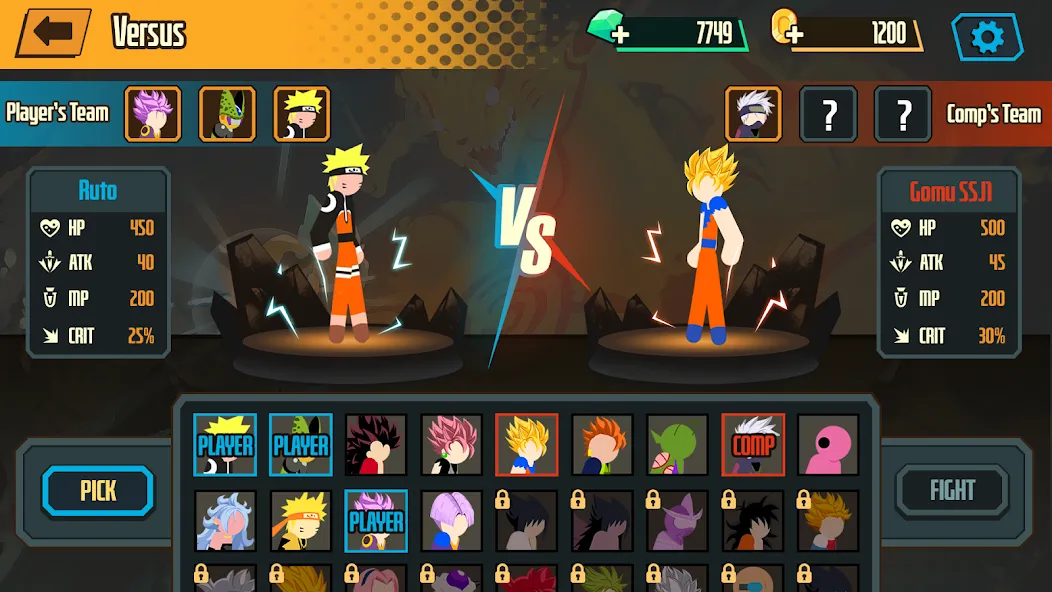 Stickman Dragon Fight - Super (Стикмен Дракон Файт) [МОД: Деньги, Монеты и Меню MOD] Screenshot 5