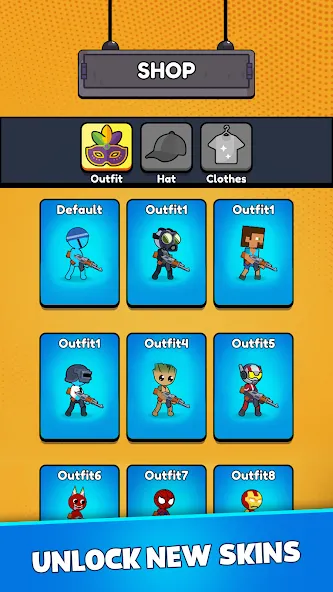 Stick Shooter: Battle Game (Стик Шутер) [МОД: Деньги, Монеты и Меню MOD] Screenshot 4