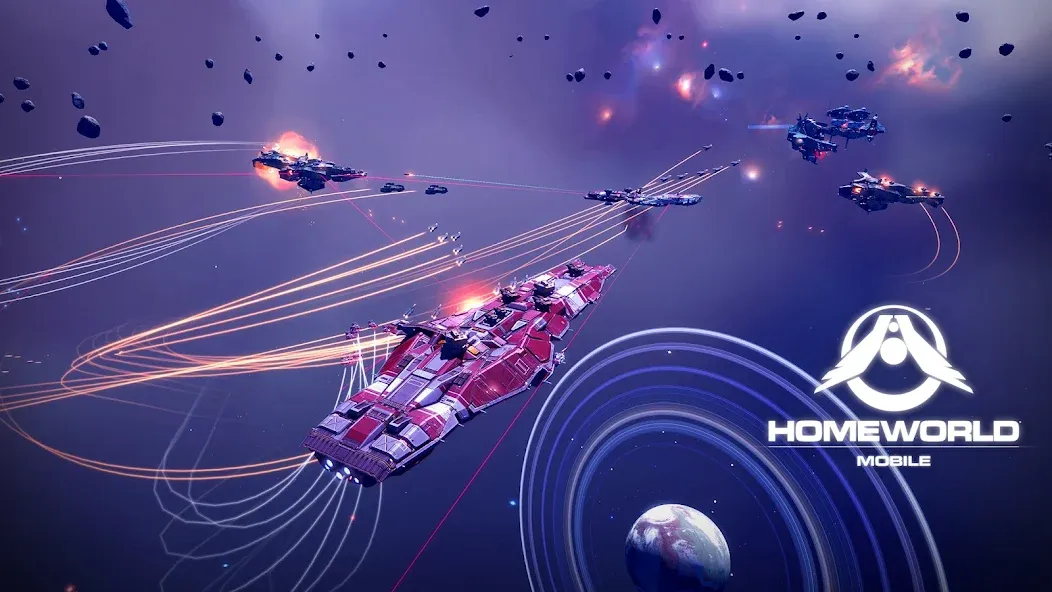 Homeworld Mobile: Sci-Fi MMO (Хоумворлд Мобаил) [МОД: Меню, Бесконечные монеты и Открытые уровни] Screenshot 1