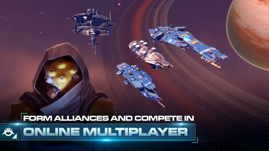 Homeworld Mobile: Sci-Fi MMO (Хоумворлд Мобаил) [МОД: Меню, Бесконечные монеты и Открытые уровни] Screenshot 4