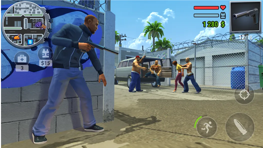 Gangs Town Story (Гэнгз Таун Стори) [МОД: Все открыто, Дополнительные деньги и Меню MOD] Screenshot 4
