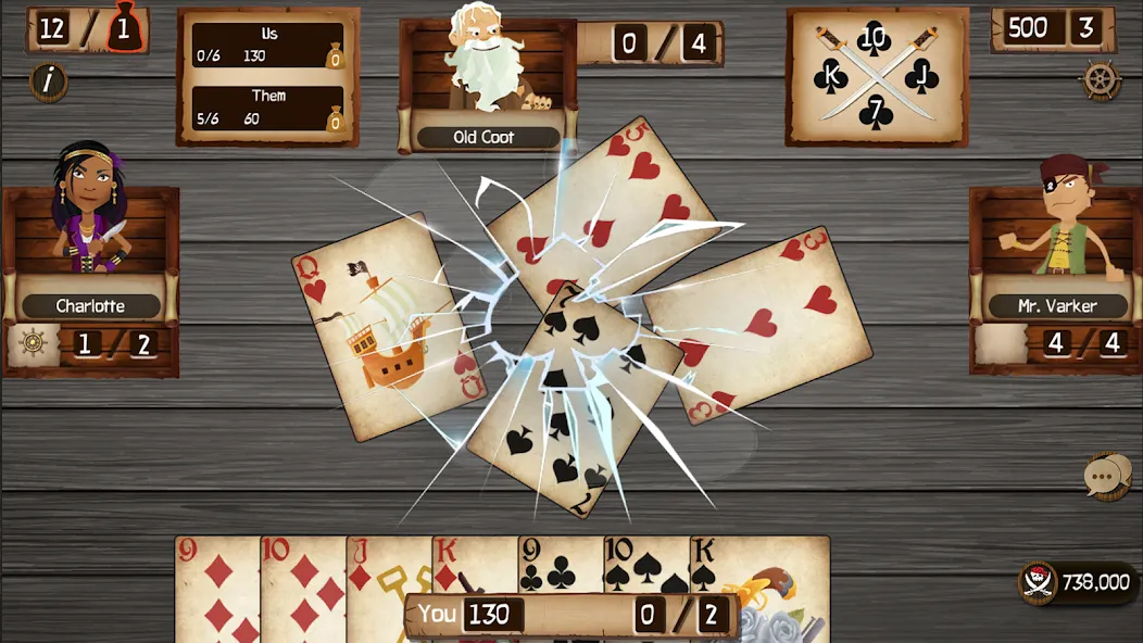 Spades Cutthroat Pirates (Спейдс Каттхроат Пирейтс) [МОД: Много монет, Открытые уровни и Мега MOD] Screenshot 1