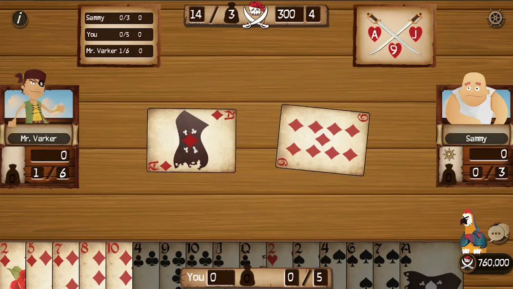 Spades Cutthroat Pirates (Спейдс Каттхроат Пирейтс) [МОД: Много монет, Открытые уровни и Мега MOD] Screenshot 2