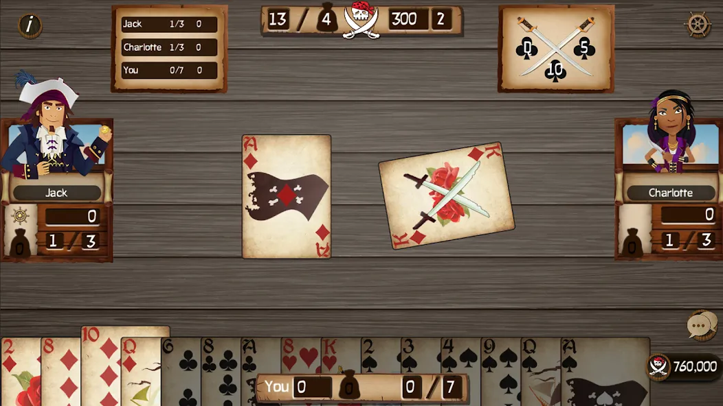 Spades Cutthroat Pirates (Спейдс Каттхроат Пирейтс) [МОД: Много монет, Открытые уровни и Мега MOD] Screenshot 3