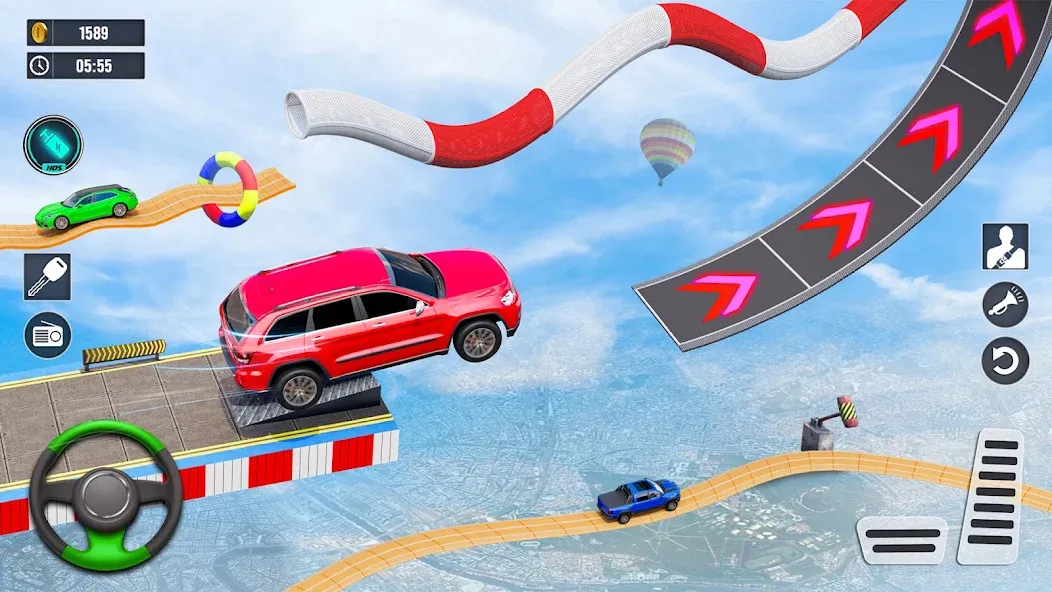 Car Stunt Games : Car Games 3D (Кар Стант Геймс) [МОД: Меню, Бесконечные монеты и Открытые уровни] Screenshot 4