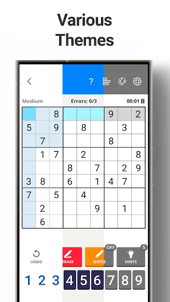 Sudoku Levels: Daily Puzzles [МОД: Много денег, Монет и Все открыто] Screenshot 5
