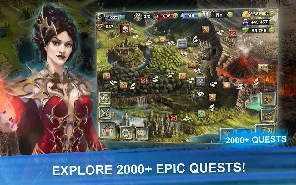 Blood of Titans: Card Battle [МОД: Деньги, Монеты и Меню MOD] Screenshot 3