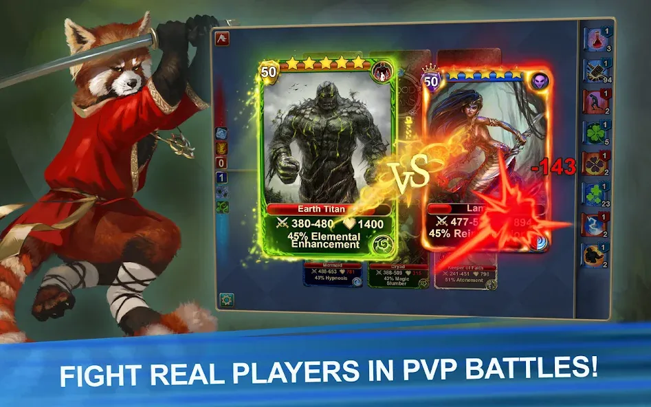 Blood of Titans: Card Battle [МОД: Деньги, Монеты и Меню MOD] Screenshot 4