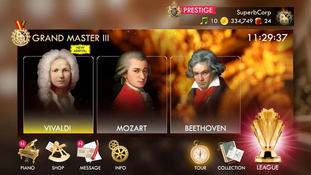 Pianista (Пианиста) [МОД: Меню, Бесконечные монеты и Открытые уровни] Screenshot 2