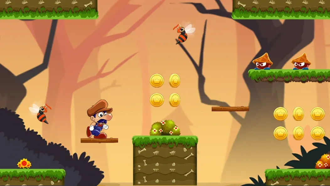 Super Bino Go:Adventure Jungle (Супер Бино Го) [МОД: Много денег, Монет и Все открыто] Screenshot 3