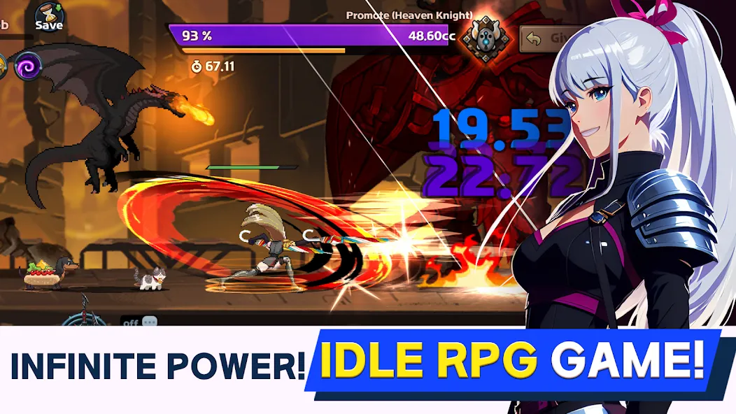 Dual Blader : Idle Action RPG (Дуал Блейдер) [МОД: Все открыто, Дополнительные деньги и Меню MOD] Screenshot 2