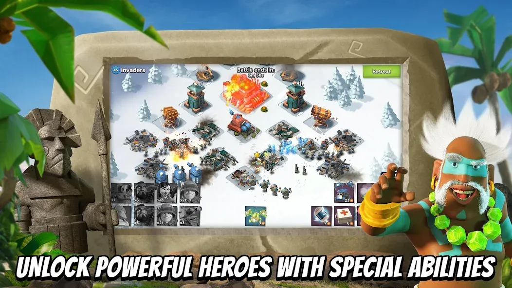 Boom Beach (Бум Бич) [МОД: Много монет, Открытые уровни и Мега MOD] Screenshot 3