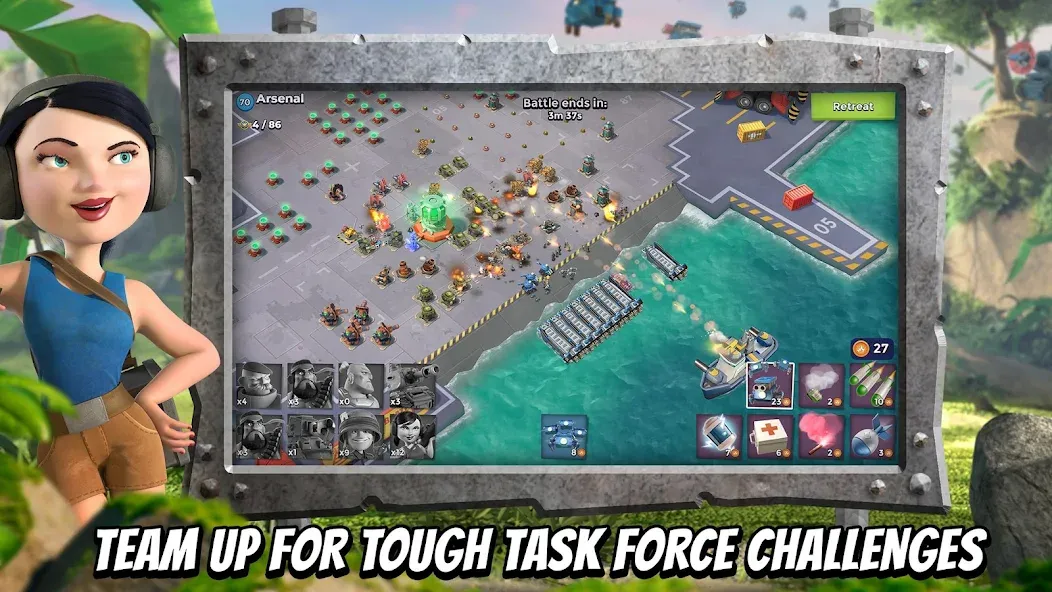 Boom Beach (Бум Бич) [МОД: Много монет, Открытые уровни и Мега MOD] Screenshot 5
